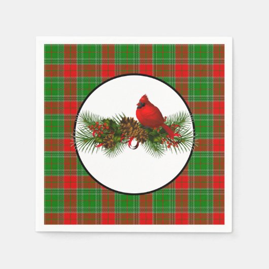 Serviette En Papier Papier de vacances Napkins-Cardinal (Devant)