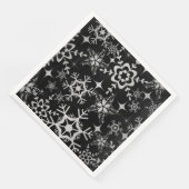 Serviette En Papier Papier de vacances Napkins Flèches de neige (Coin)