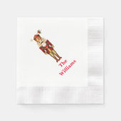 Serviette En Papier Papier de vacances Napkins-Nutcracker (Devant)