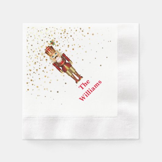 Serviette En Papier Papier de vacances Napkins-Nutcracker (Devant)
