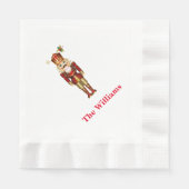 Serviette En Papier Papier de vacances Napkins-Nutcracker (Devant)