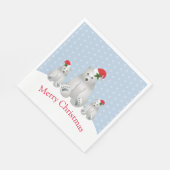 Serviette En Papier Papier de vacances Napkins Ours polaires (Coin)