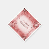 Serviette En Papier Papier de vacances rose rouge Napkin (Coin)