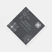 Serviette En Papier Papier de vacances Silver Snowflake Naples (Coin)