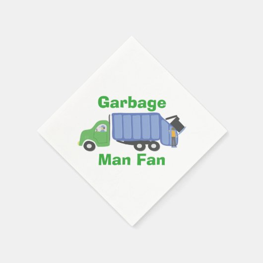Serviette En Papier Papier de ventilateur Garbage Man (Coin)