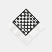 Serviette En Papier Papier d'échecs - Élégant échiquier Des (Coin)
