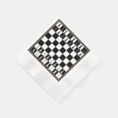 Serviette En Papier Papier d'échecs - Élégant échiquier Des (Coin)