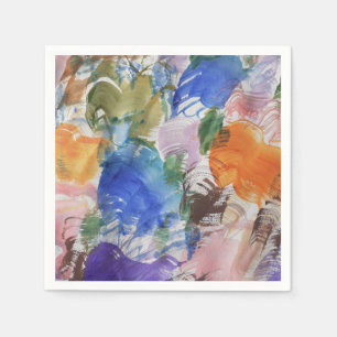 Serviette En Papier Papier d'éclaboussure couleur Napkin