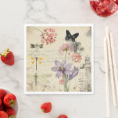 Serviette En Papier Papier Découpage Décor Napkin (En situation)