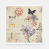 Serviette En Papier Papier Découpage Décor Napkin (Devant)