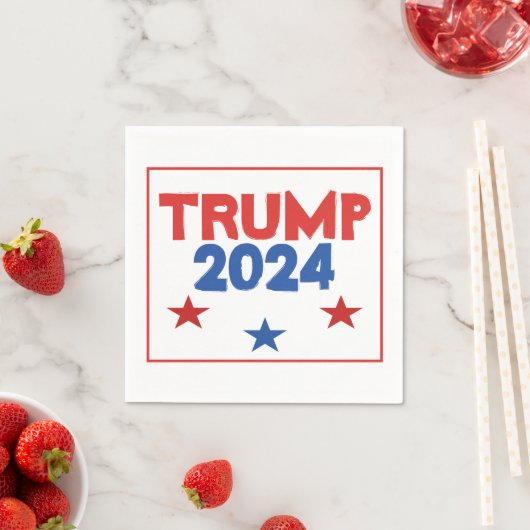 Serviette En Papier Papier d'élection TRUMP 2024 serviettes (En situation)