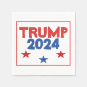 Serviette En Papier Papier d'élection TRUMP 2024 serviettes (Devant)