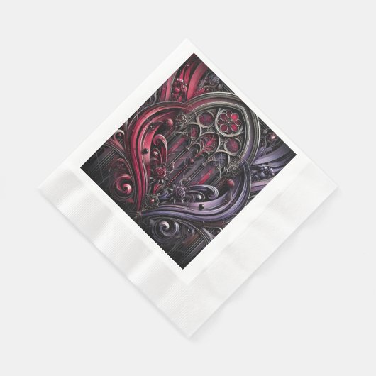 Serviette En Papier Papier d'élégance gothique (Coin)