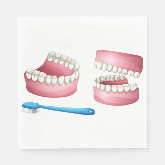 Serviette En Papier Papier Dentures (Devant)