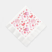 Serviette En Papier Papier d'enveloppement romantique, délicat et sucr (Coin)