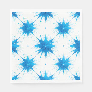 Serviette En Papier Papier d'été serviettes de Carré bleu frais