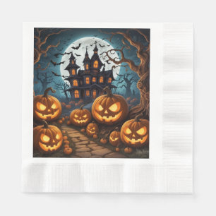 Serviette En Papier Papier d'Halloween