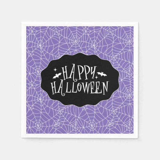 Serviette En Papier Papier d'Halloween (Devant)
