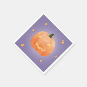 Serviette En Papier Papier d'Halloween Jack-O-Lantern Napkin (Coin)