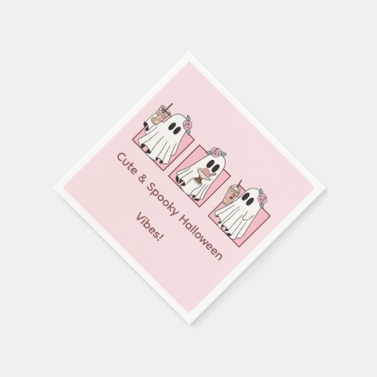 Serviette En Papier Papier d'Halloween mignon et Éffrayant serviettes (Coin)