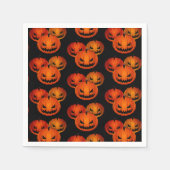 Serviette En Papier Papier d'Halloween serviettes-Citrouilles effrayan (Devant)