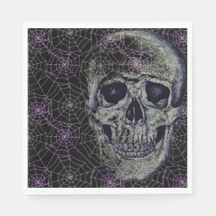Serviette En Papier Papier d'Halloween serviettes - Papier à crâne