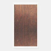 Serviette En Papier Papier d'hôte en bois Faux Brown foncé Napkin (Devant)