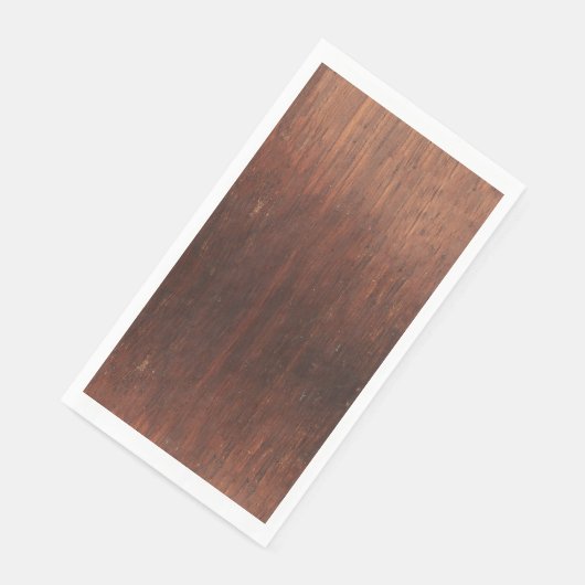 Serviette En Papier Papier d'hôte en bois Faux Brown foncé Napkin (Coin)