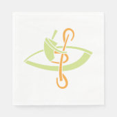 Serviette En Papier Papier d'illustration Canoéiste serviettes (Devant)