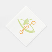 Serviette En Papier Papier d'illustration Canoéiste serviettes (Coin)