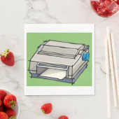 Serviette En Papier Papier d'imprimante matriciel point (En situation)