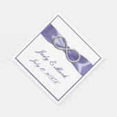 Serviette En Papier Papier d'infinité en argent bleu violet serviettes (Coin)