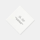 Serviette En Papier Papier d'information simple Mariage amusant Napkin (Coin)