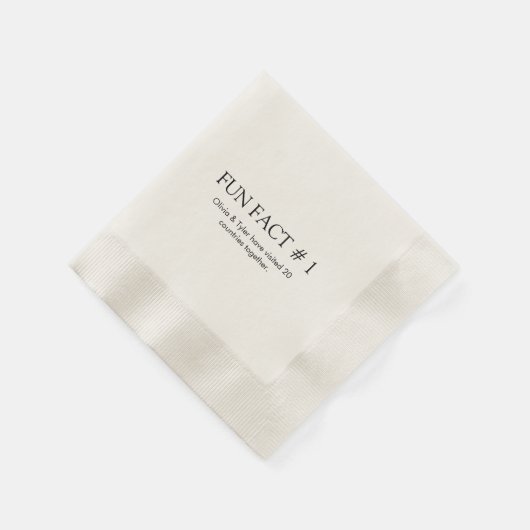 Serviette En Papier Papier d'information simple Mariage amusant Napkin (Coin)