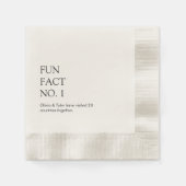 Serviette En Papier Papier d'information simple Mariage amusant Napkin (Devant)