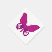 Serviette En Papier Papier d'insectes papillon rose serviettes (Coin)