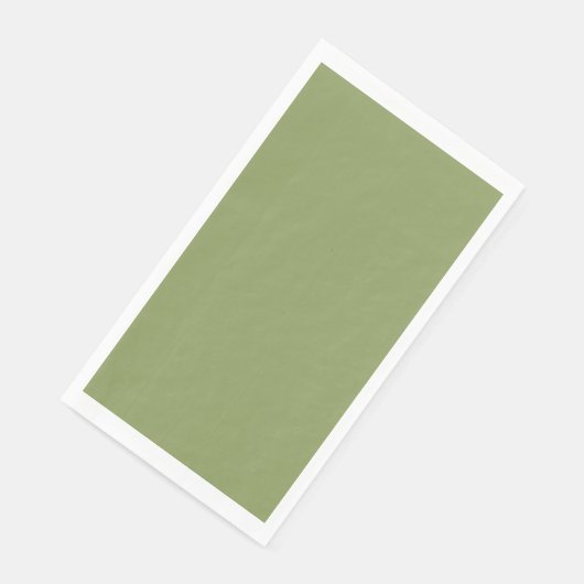 Serviette En Papier Papier d'invité Moss Green Napkin (Coin)