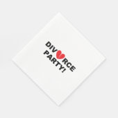 Serviette En Papier Papier "Divorce Party" (Coin)