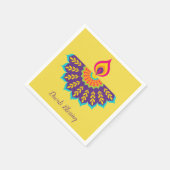 Serviette En Papier Papier Diwali Napkin avec Mandala - Couleur person (Coin)