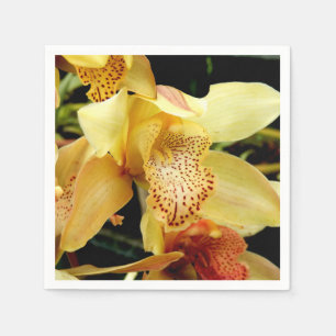 Serviette En Papier Papier d'orchidée jaune pâle