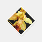 Serviette En Papier Papier d'orchidée jaune pâle (Coin)