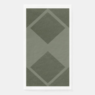Serviette En Papier Papier double diamant Napkin - Personnaliser verte