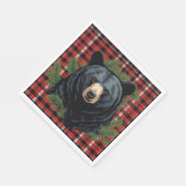 Serviette En Papier Papier d'ours noir Majestic nord Napkin (Coin)