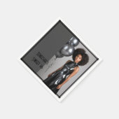 Serviette En Papier papier doux 16 parties napkin gris noir (Coin)