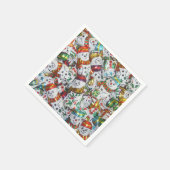 Serviette En Papier Papier doux Snowmen (Coin)