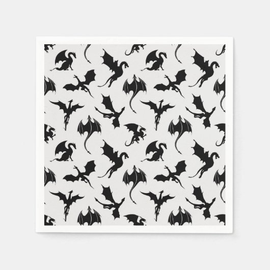 Serviette En Papier Papier Dragon (Devant)