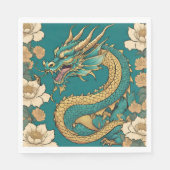 Serviette En Papier Papier Dragon Napkin (Devant)