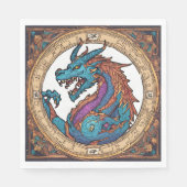 Serviette En Papier Papier Dragon Napkin (Devant)