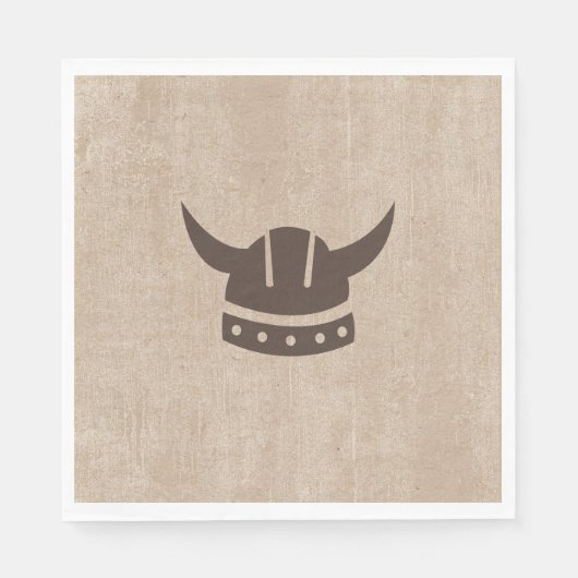 Serviette En Papier Papier Dragon & Viking (Devant)