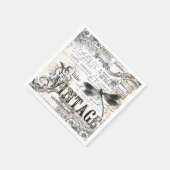 Serviette En Papier Papier dragonfly Napkin - Vintage français (Coin)